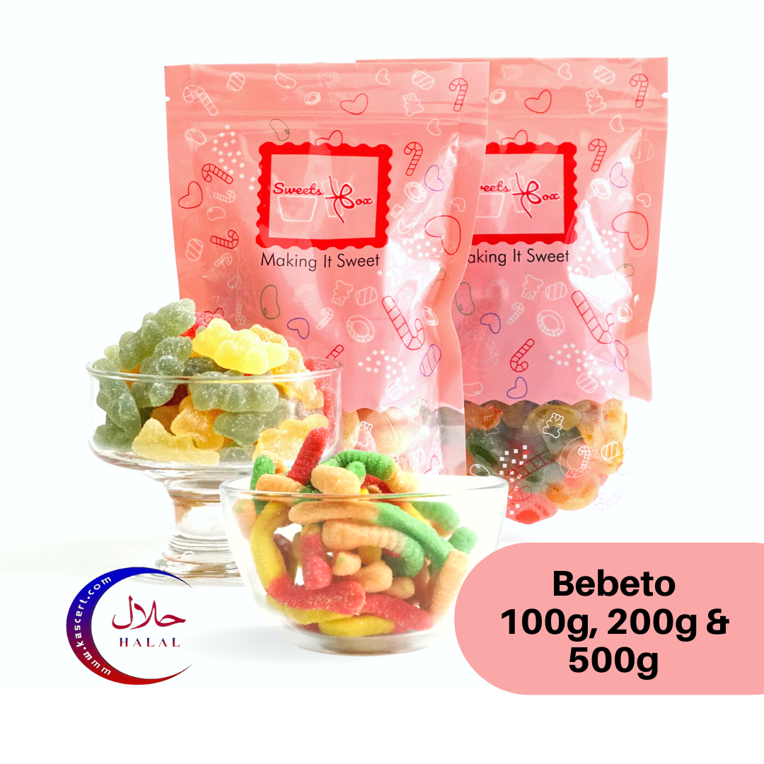 Bebeto Gummy 100g / 200g / 500g - Halal Certified & Best Selling Gummy