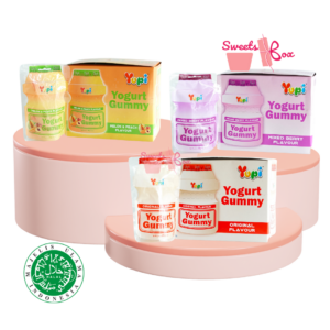 Yupi Yogurt Gummy Original / Mixed Berry / Melon & Peach 35g – Halal Certified
