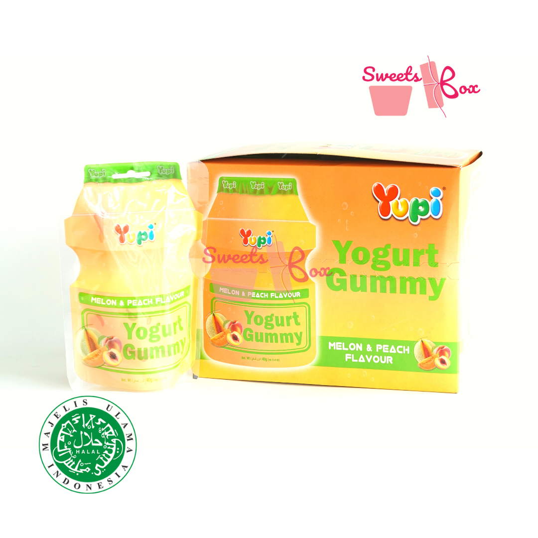Yupi Yogurt Gummy Original / Mixed Berry / Melon & Peach 35g - Halal Certified - Image 8