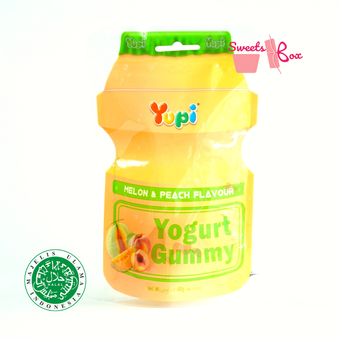 Yupi Yogurt Gummy Original / Mixed Berry / Melon & Peach 35g - Halal Certified - Image 7