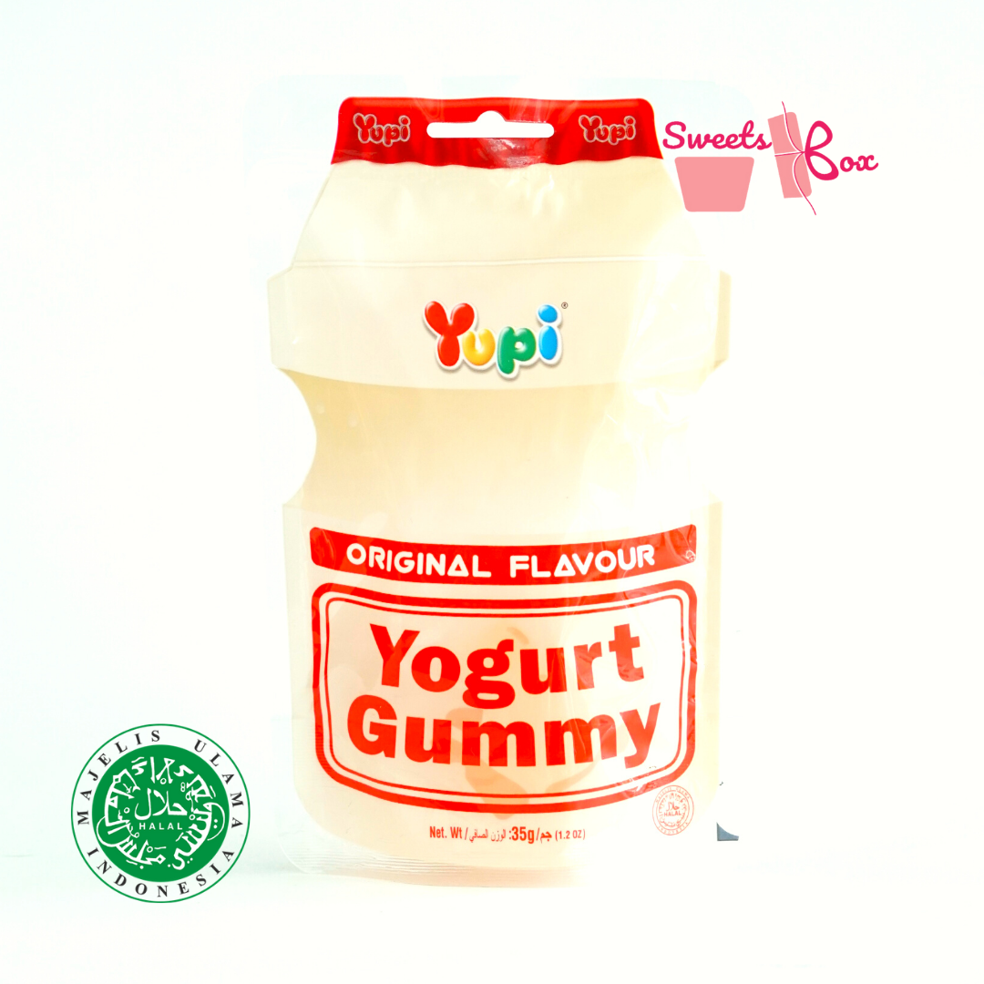 Yupi Yogurt Gummy Original / Mixed Berry / Melon & Peach 35g - Halal Certified - Image 3
