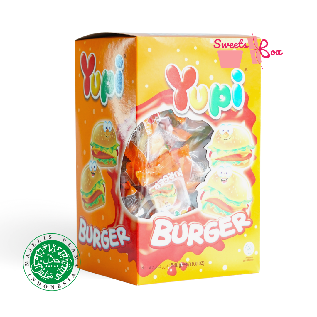 Yupi Gummy Candy Burger / Cola Burger / Pizza 72pcs - Halal Certified - Image 4