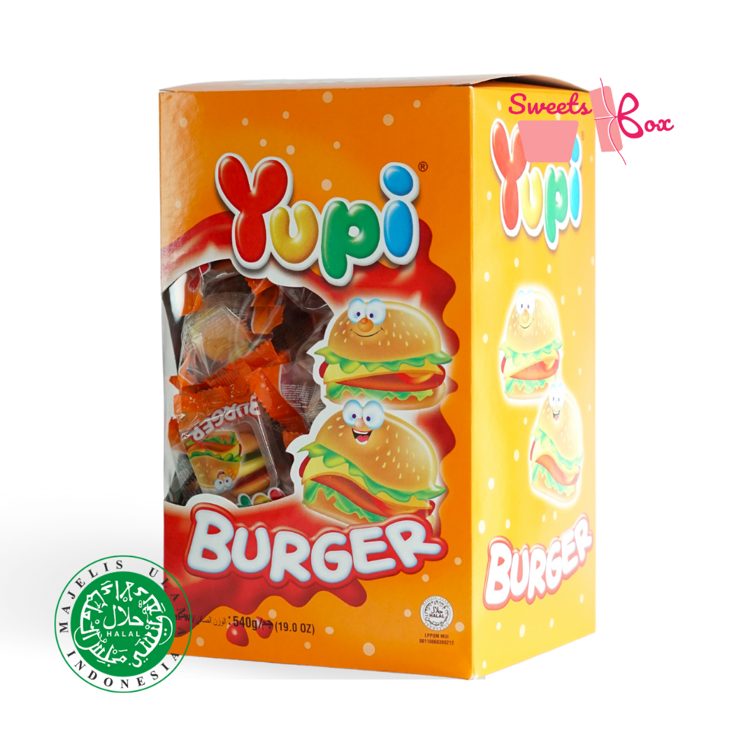 Yupi Gummy Candy Burger / Cola Burger / Pizza 72pcs - Halal Certified - Image 5