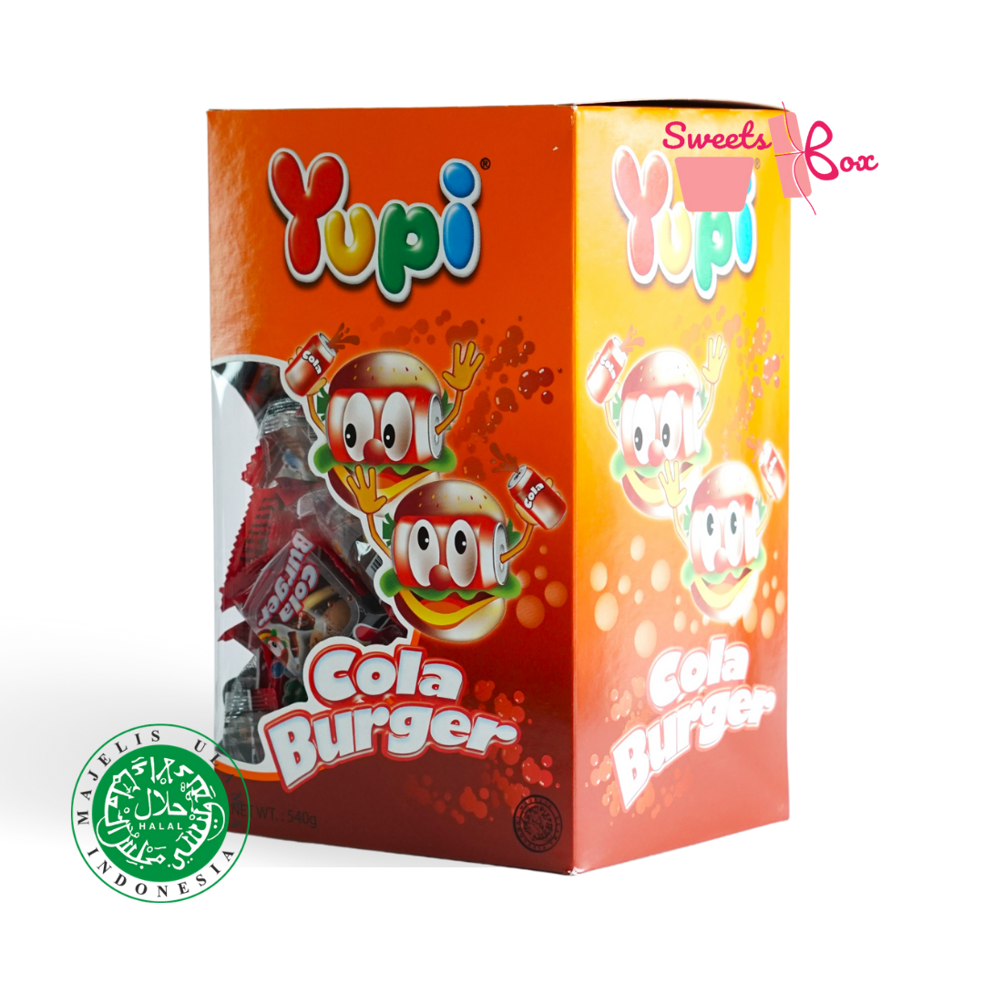 Yupi Gummy Candy Burger / Cola Burger / Pizza 72pcs - Halal Certified - Image 13