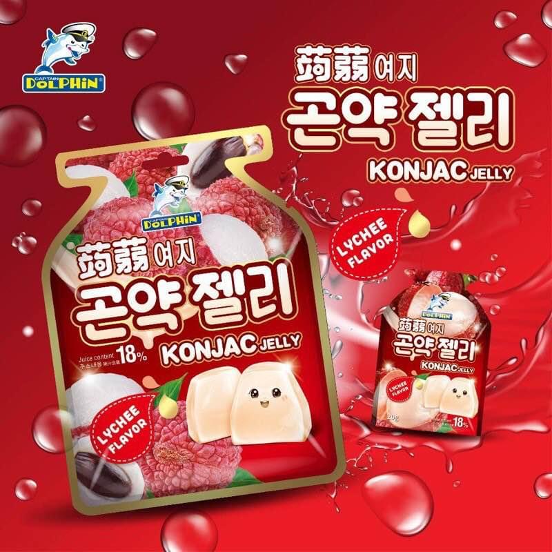 Dolphin Konjac Jelly 300g (Grape / Lychee / Peach / Mango) - Image 2