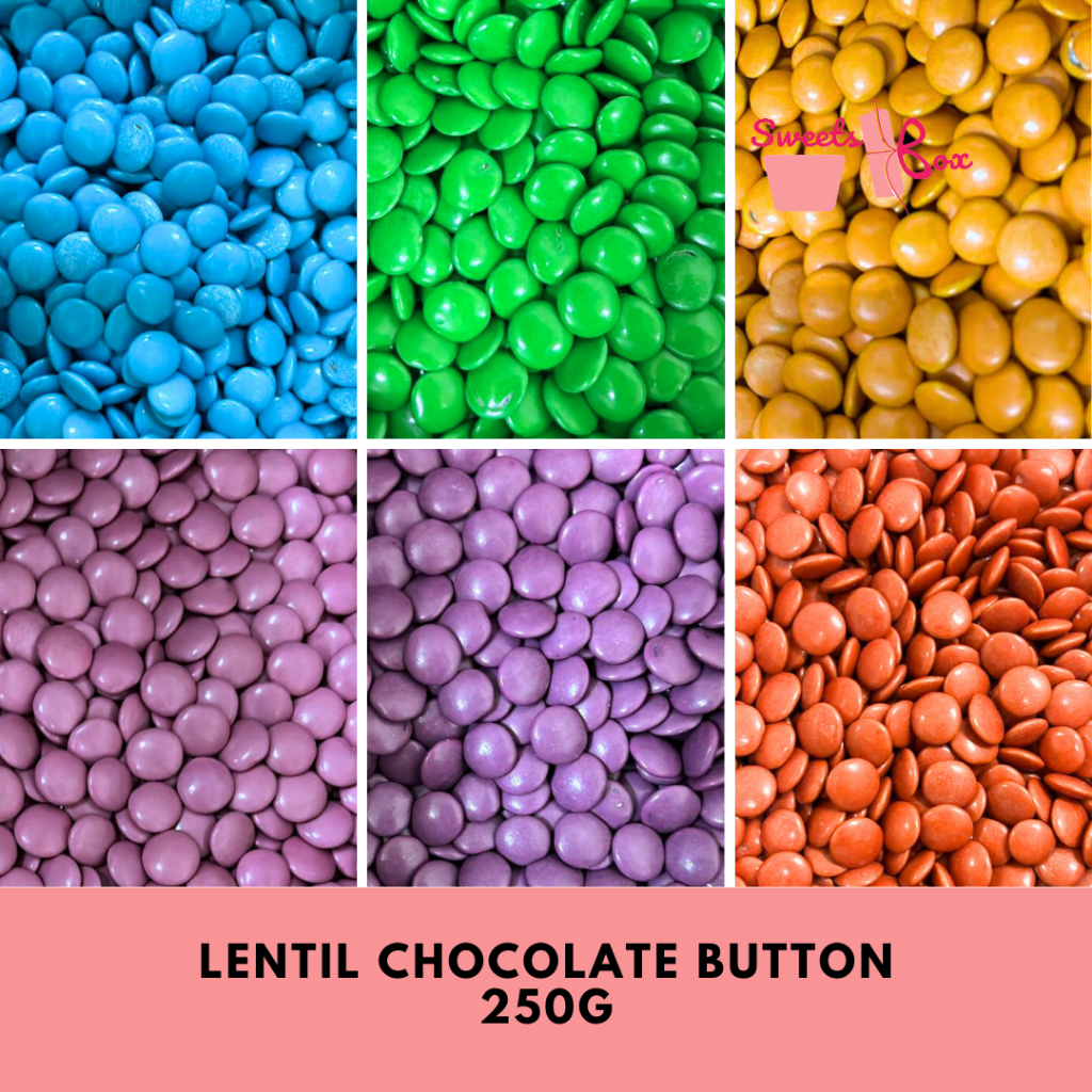 Chocolate Lentils / Chocolate Buttons ala Smarties M&M 250g - Halal